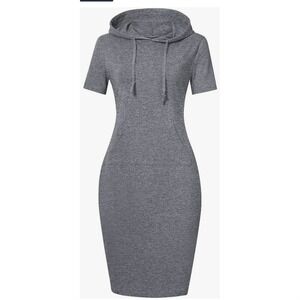 Missky Gray Women's Hoodie Dress